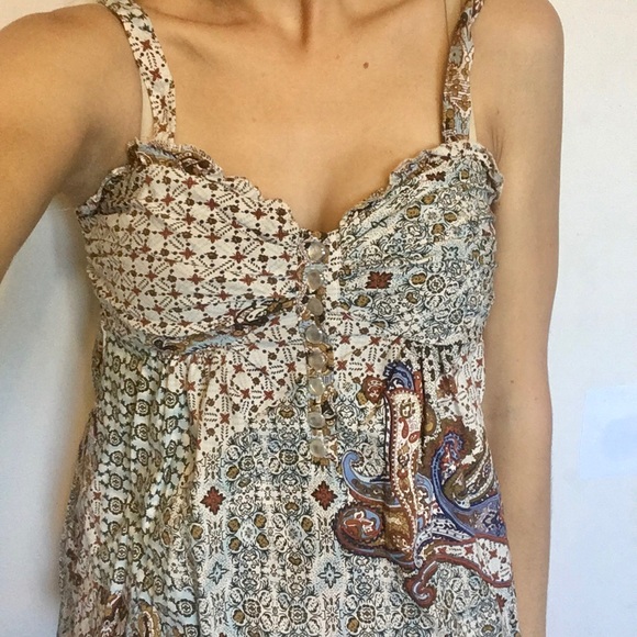 Derek Heart Paisley Sweetheart Tank Top - Picture 4 of 13